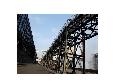 中龍扁鋼胚精整工廠廠房鋼構製作工程